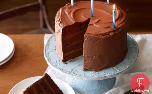 बिग चॉकलेट जन्मदिन का केक