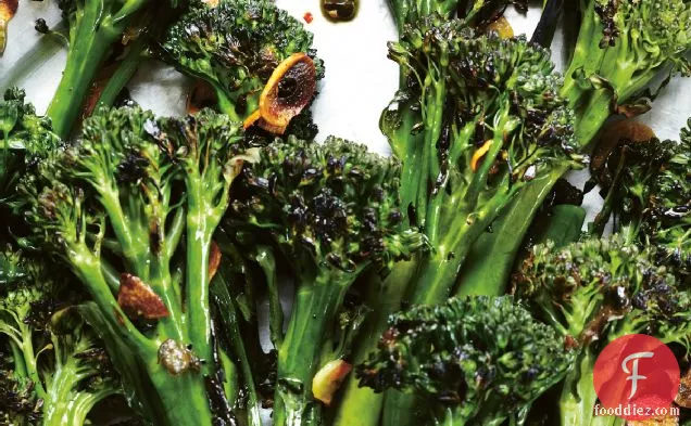 Charred Broccolini With Garlic-caper Sauce Recipe