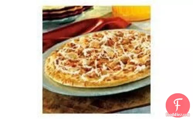 Chicken Ranch Pizza with Bacon