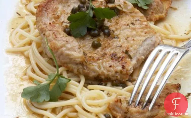 Veal Piccata With Lemon, Capers And Parsley-butter Sauce