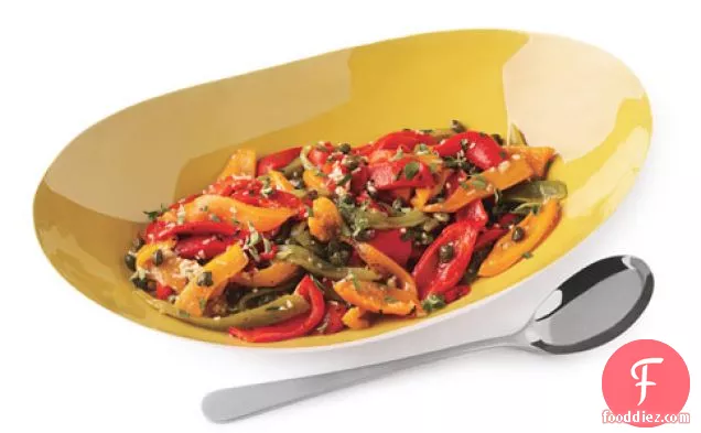 Roasted Mixed Peppers With Capers And Marjoram