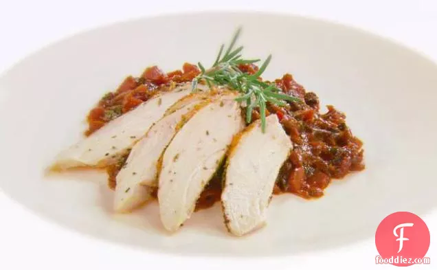 Rosemary and Mustard Chicken with Vegetable Bolognese