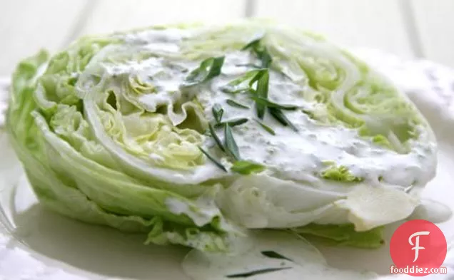 Iceberg Salad with Buttermilk Ranch Dressing