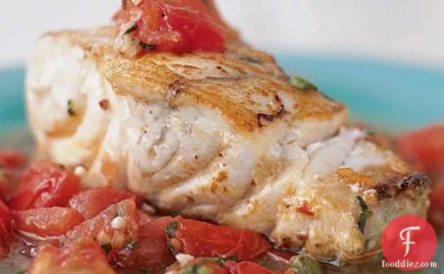 Baked Grouper with Chunky Tomato Sauce
