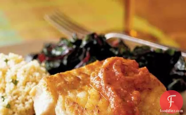 Pan-Seared Grouper with Roasted Tomato Sauce