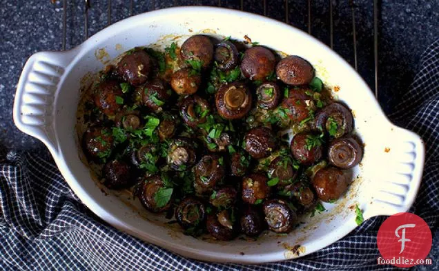 Garlic Butter Roasted Mushrooms