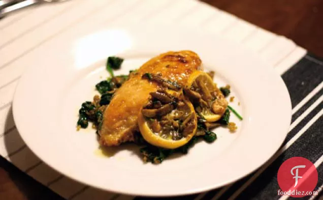 Dinner Tonight: Sautéed Chicken with Olives, Capers, and Roasted Lemons