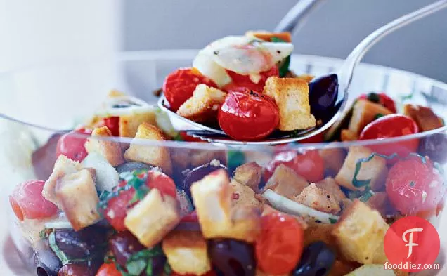 Bread Salad with Roasted Tomatoes and Capers