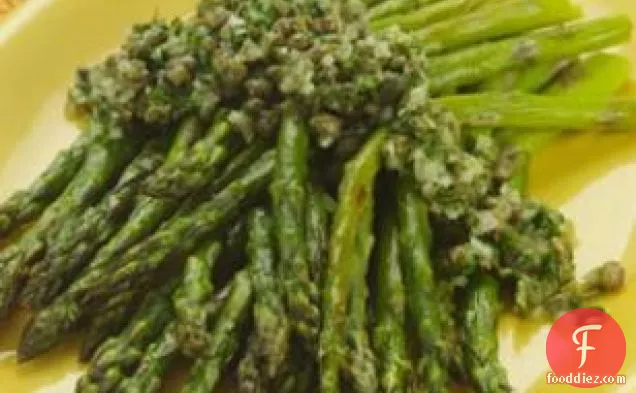 Roasted Asparagus With Caper Dressing