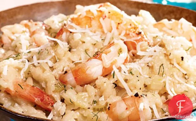 Shrimp and Fennel Risotto