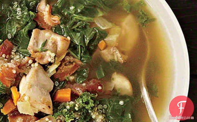 Chicken, Kale, and Quinoa Soup