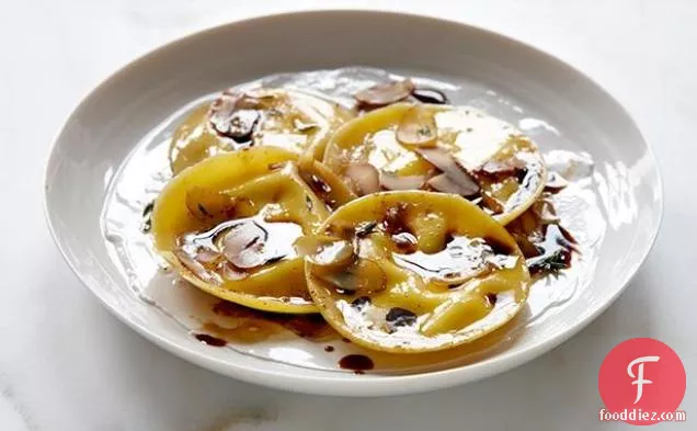 Chestnut Ravioli with Browned Butter and Thyme