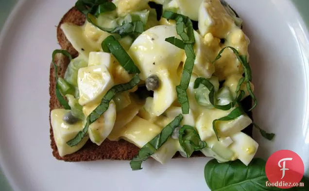 Lemony Egg Salad With Basil And Capers