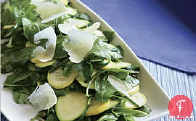 Summer Squash Salad With Lemon, Capers & Parmesan