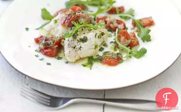 Fish Parcels With Tomatoes & Capers