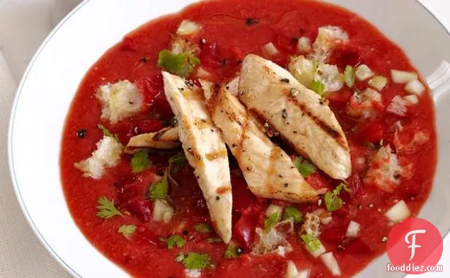 Gazpacho With Lime Chicken