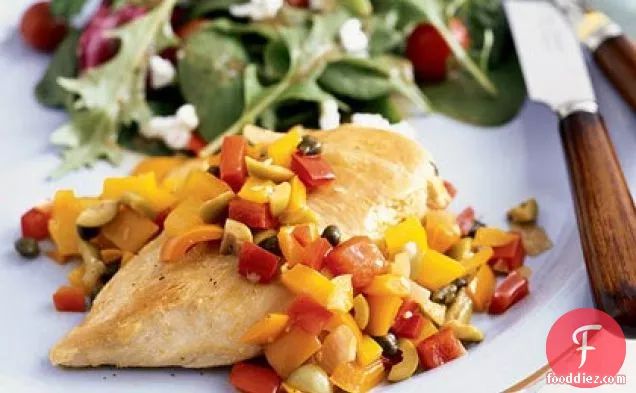 Chicken with Pepper Relish