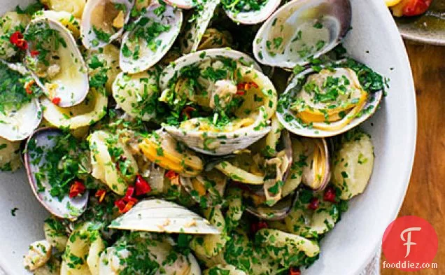 Orecchiette with Clams, Chiles, and Parsley