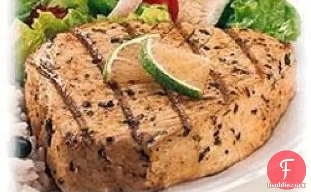 ओल्ड बे ग्रिल्ड लाइम टूना स्टेक