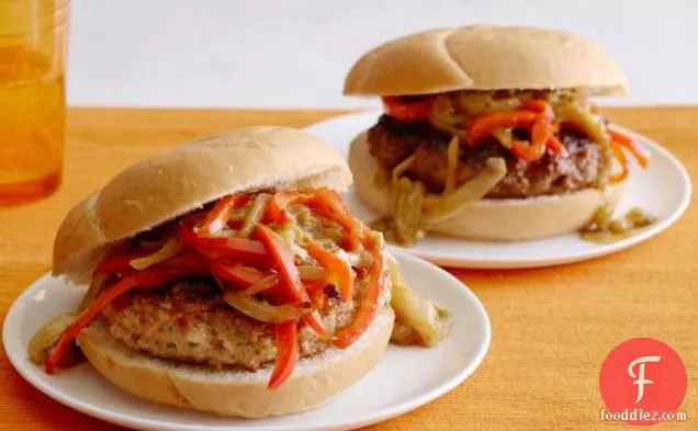 Beef and Chicken Fajita Burgers: Have One of Each