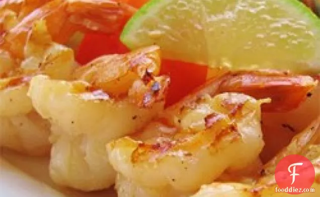 ग्रील्ड टकीला-लाइम झींगा