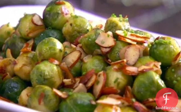 Brown Butter Almond Brussels Sprouts