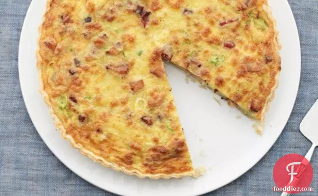 Breakfast Tart With Pancetta and Green Onions