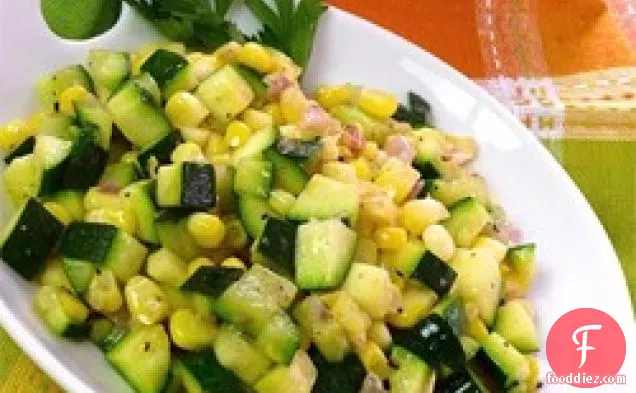 Fresh Corn and Zucchini Saute