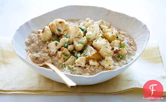 Oat Risotto with Roasted Cauliflower