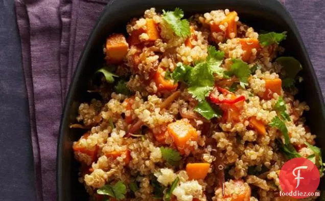 Spicy Quinoa with Sweet Potatoes