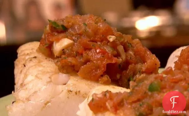 Cod with Roasted Tomato Salsa