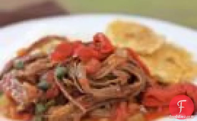 Ropa Vieja With Fried Plantains