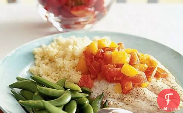 Baked Snapper with Tomato-Orange Sauce