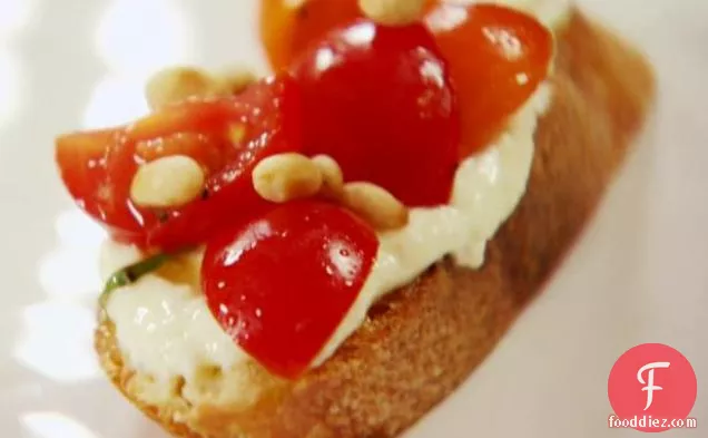 Tomato Crostini with Whipped Feta