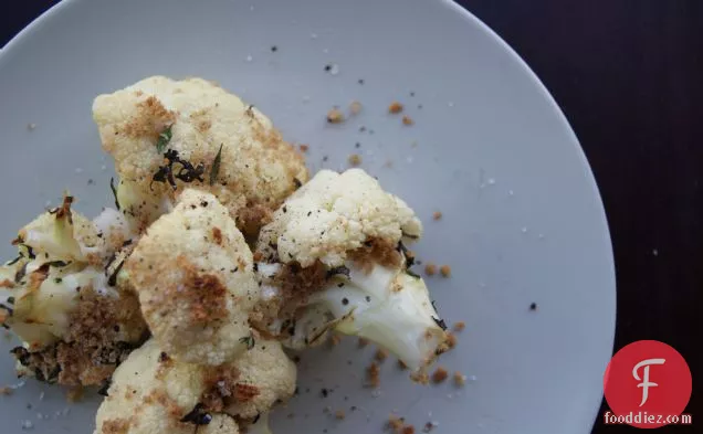 Herbed Cauliflower With Bread Crumbs
