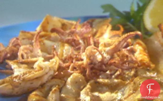 अजवायन नींबू ग्रील्ड कैलामारी