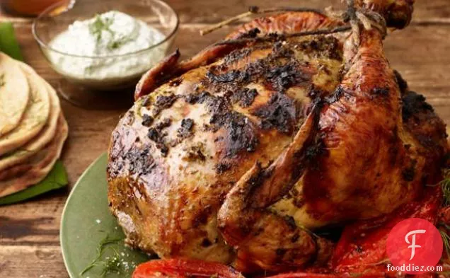 Herb-Roasted Chicken with Melted Tomatoes