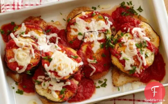 Lightened Chicken and Eggplant Parmesan
