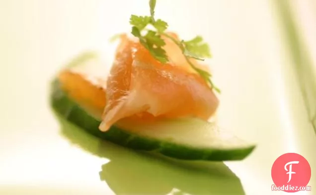 Lemongrass-Cured Salmon Canapes