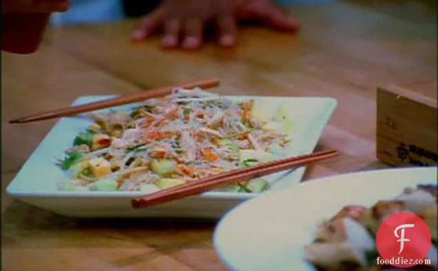 Thai Chicken and Glass Noodle Salad with Spicy Dressing