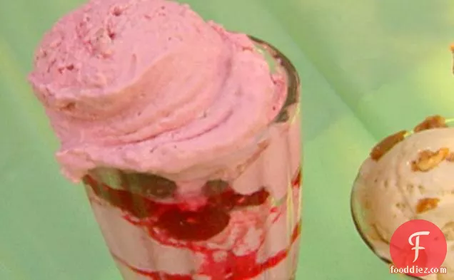 Raspberry Stracciatelle Ice Cream