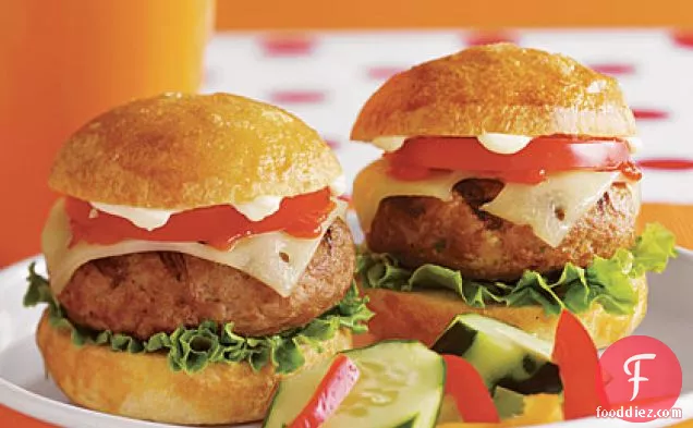 Over-the-Top Turkey Burgers