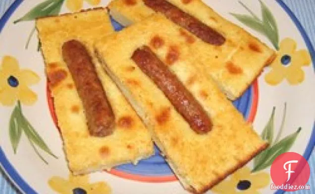 Baked Pancakes with Sausages