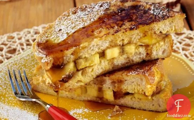French Toast Panini With Grilled Bananas