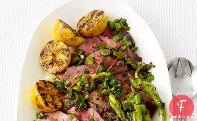 Steak With Olive Salsa