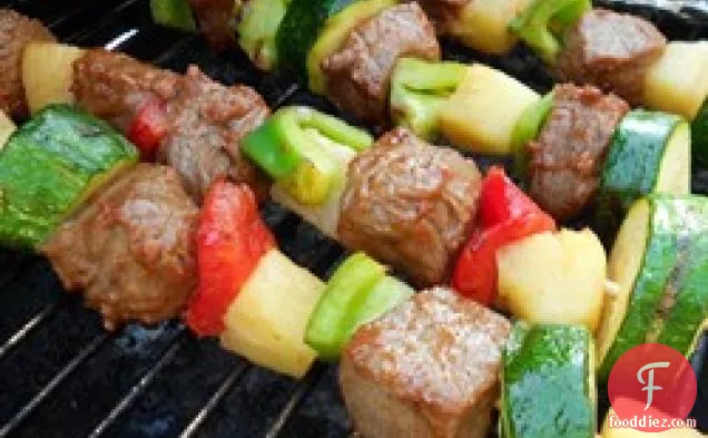 Beef Shish Kebabs for Freezer Cooking