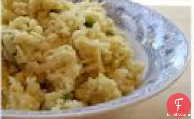 ताजा तुलसी के साथ फूलगोभी