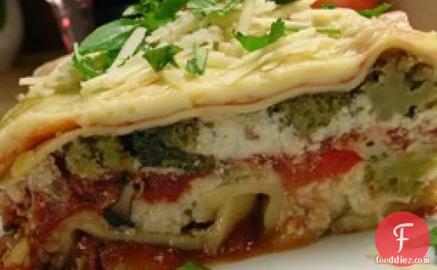 हार्दिक सब्जी Lasagna