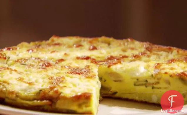 तोरी और बकरी पनीर Frittata