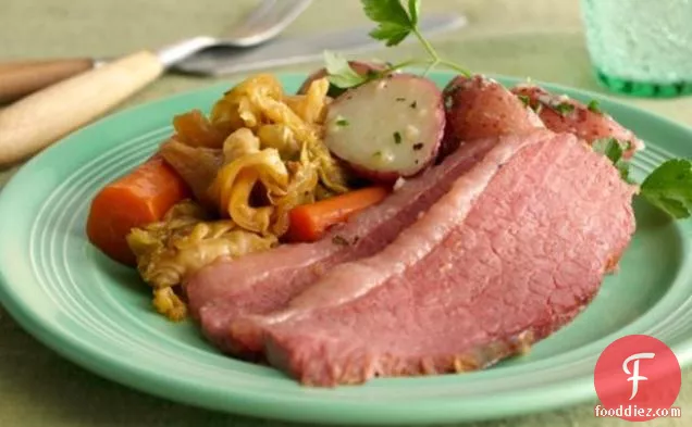 Corned Beef and Cabbage with Herb Buttered Potatoes